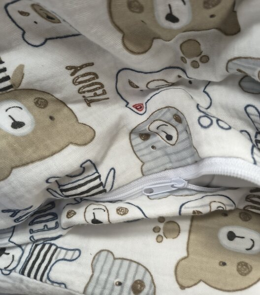 Mušelínové povlečení Teddy Bear TiaHome - Dětský set 130x90cm + 65x45cm