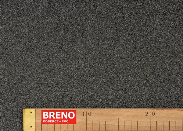 Breno Metrážový koberec VIBES 95 tmavě šedý, šíře 400 cm, Šedá