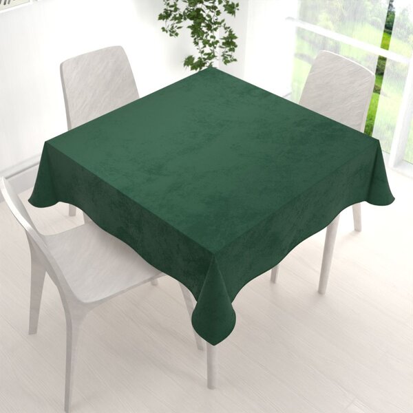 Biante Sametový čtvercový ubrus Velvet Premium SVP-012 Zelený 50x50 cm