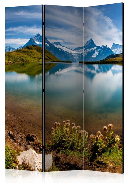 Paraván - Lake with mountain reflection, Switzerland [Room Dividers]