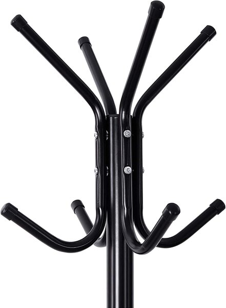 Stojanový věšák SAMUEL 49x176cm, černá SongmicsHome
