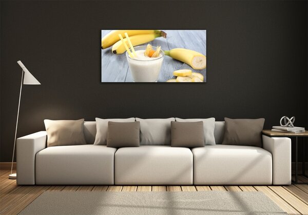 Foto obraz sklo tvrzené Banánový koktejl osh-61260830