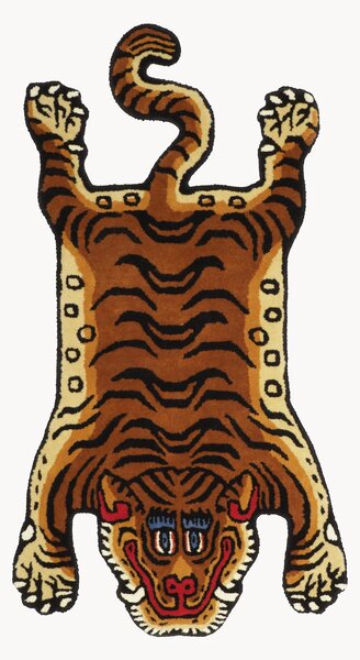 Ručně tkaný vlněný koberec Tiger