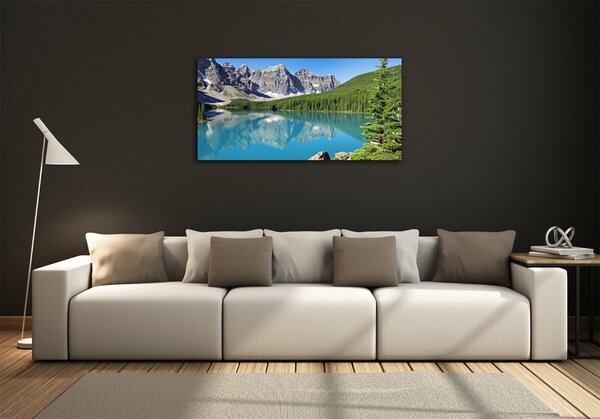 Fotoobraz na skle Jezero v horách osh-61685210