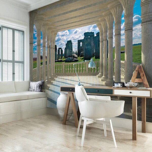 Fototapeta - Krajina Stonehenge (152,5x104 cm)