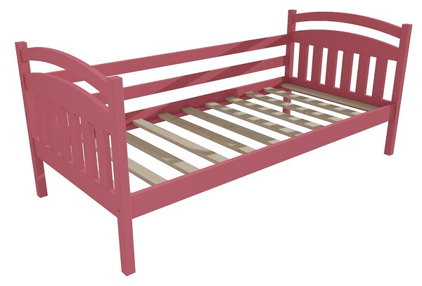 Vomaks Dětská postel DP 016 Rozměr: 90 x 170 cm, Povrchová úprava: netransparentní barva růžová