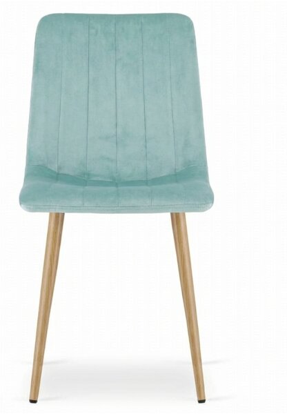 Mentolová sametová židle LAVA AQUA MINT