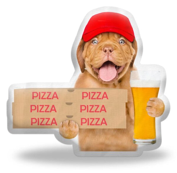 Sablio 3D polštář ve tvaru Roznos pizzy