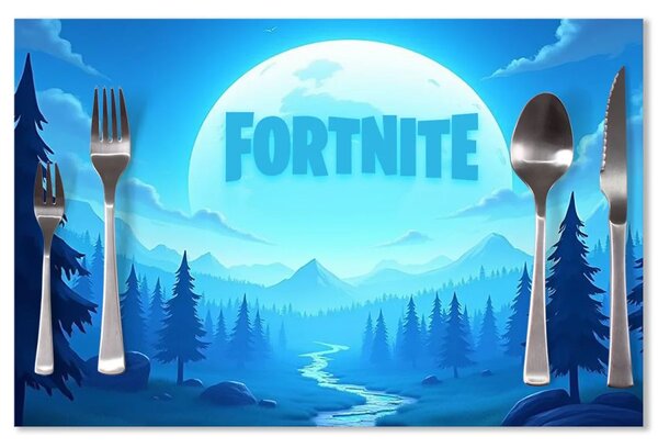 Sablio Prostírání FORTNITE Modré údolí s měsícem: 40x30cm