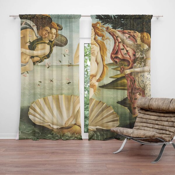 Sablio Závěs Zrození Venuše - Sandro Botticelli: 2ks 140x250cm