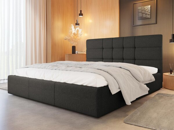 Čalouněná postel s roštem Minti, Rozměr postele: 140x200, Potah: Sawana 80 5902928265774