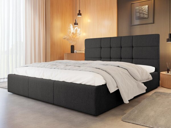 Čalouněná postel s roštem Minti, Rozměr postele: 140x200, Potah: Sawana 80 5902928265774