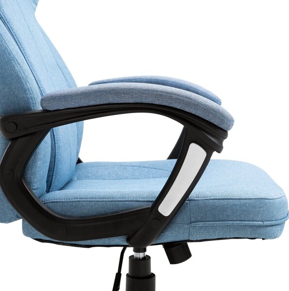 Vinsetto Kancelářská židle Počítačová židle Otočná židle Výškově nastavitelná Houpací funkce s opěrkou hlavy a polstrovanými područkami Ergonomická Sv