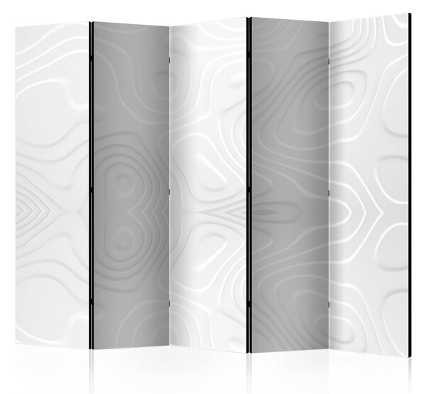 Artgeist Paraván - Room divider - White waves II Size: 225x172