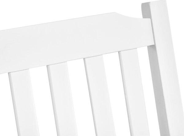 Zahradní houpačka Outsunny pro 2 osoby – závěsná lavička z masivního dřeva, terasa, zahrada, bílá 117 x 69 x 60 cm | Aosom