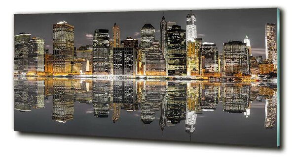 Fotoobraz na skle New York noc osh-64057885