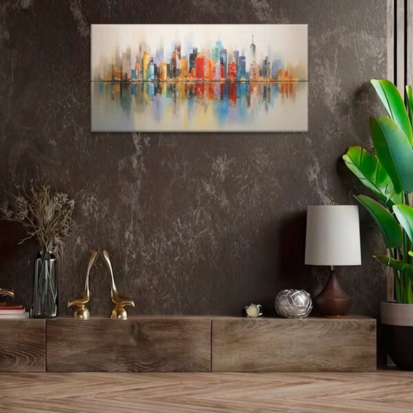 Obraz na plátně - New York v odrazu - 60x30 cm