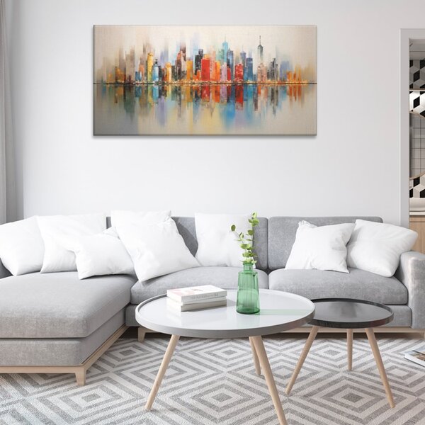 Obraz na plátně - New York v odrazu - 60x30 cm