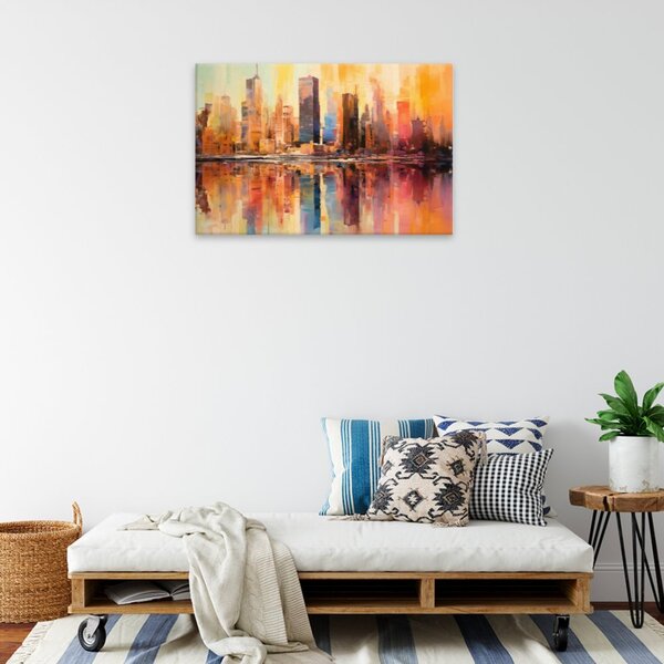 Obraz na plátně - New York v zrcadle - 60x40 cm