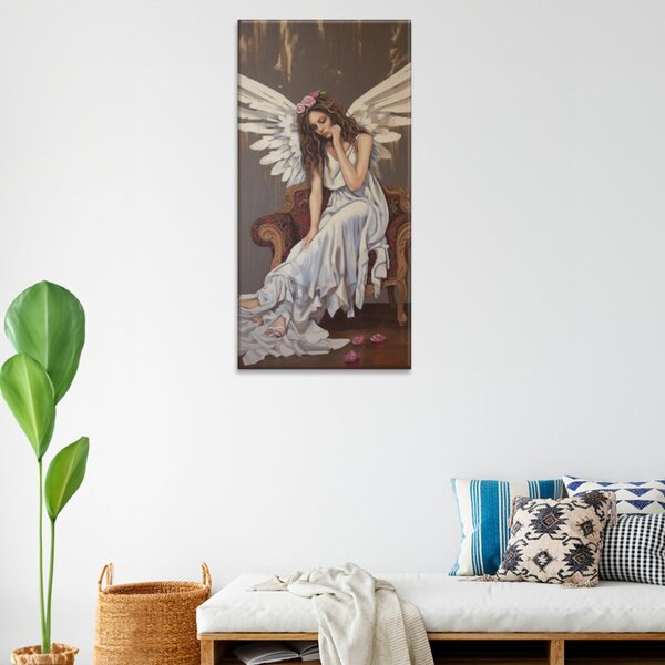 Obraz na plátně - Vyčerpaný anděl - 30x60 cm