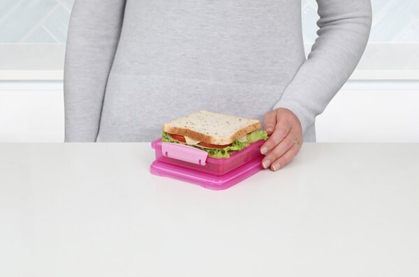 Sistema Svačinový box na toast Lunch Sandwich 450 ml, růžová