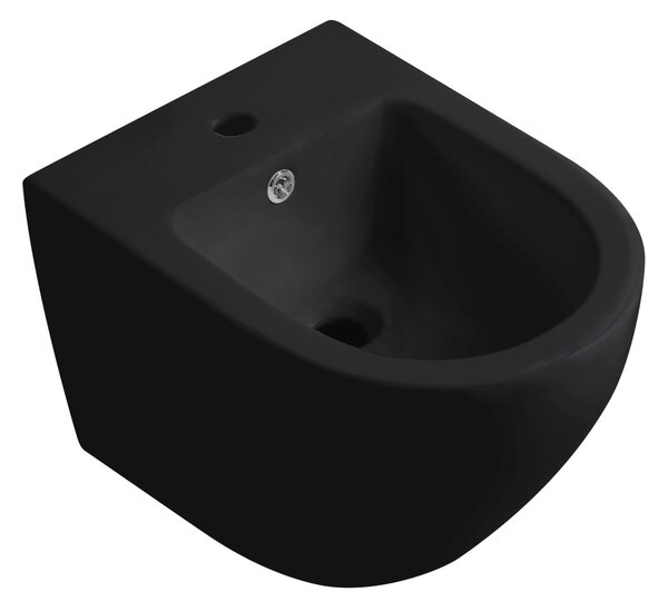 Bidet závěsný Verde - černá matná - 36x49 cm