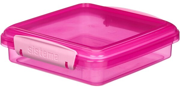 Sistema Svačinový box na toast Lunch Sandwich 450 ml, růžová