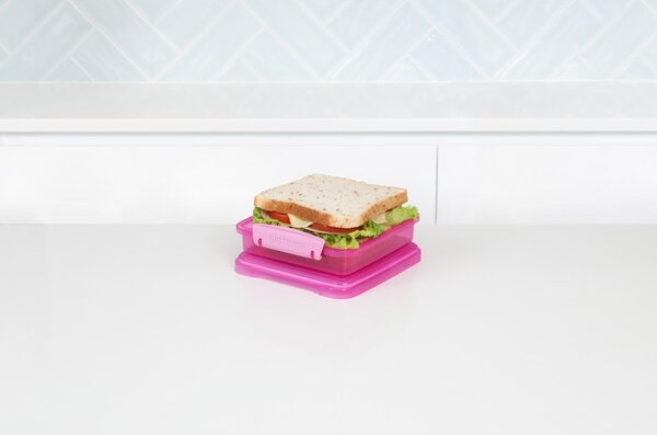 Sistema Svačinový box na toast Lunch Sandwich 450 ml, růžová