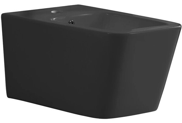 Bidet závěsný Forte - černá matná - 36x51 cm