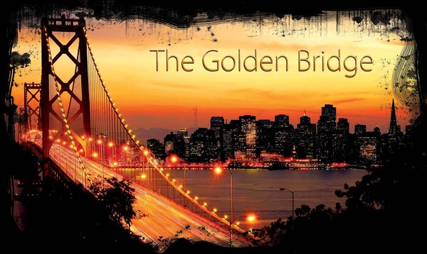 Fototapeta - Golden Gate Bridge City Urban (152,5x104 cm)