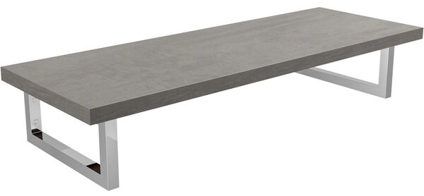 Deska pod umyvadlo Navira Pro + 2 konzole pod desku - betonově šedá - 80x46x3,6 cm - 606057