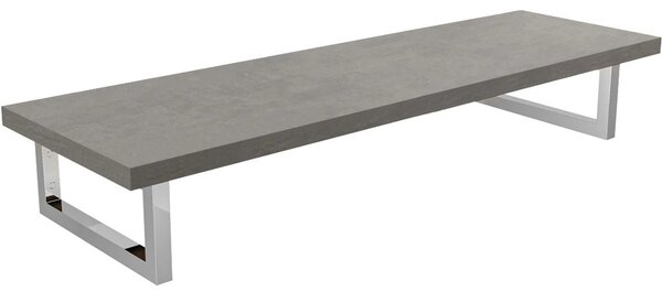 Deska pod umyvadlo Navira Pro + 2 konzole pod desku - betonově šedá - 100x46x3,6 cm - 606240
