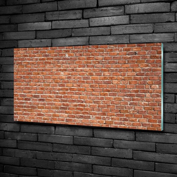 Foto obraz sklo tvrzené Zděná zeď osh-64783887