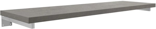Deska pod umyvadlo Navira Pro + 2 skryté konzole - betonově šedá - 100x46x3,6 cm