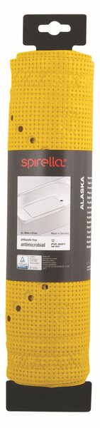 Spirella protiskluzová podložka do vany ALASKA, žlutá, PVC, 71 x 36 cm