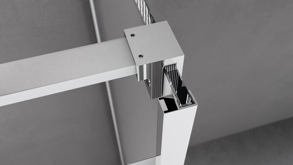 Polysan Sapho, ROLLS LINE obdélníková sprchová zástěna 1100x800 mm, L/P varianta, čiré sklo