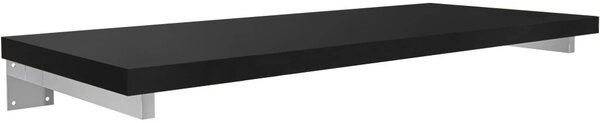 Deska pod umyvadlo Navira Pro + 2 skryté konzole - černá matná - 60x46x3,6 cm