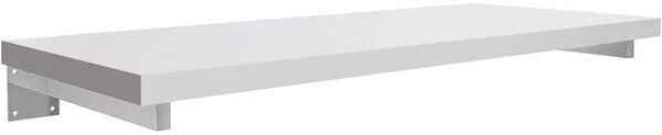Deska pod umyvadlo Navira Pro + 2 skryté konzole - bílá matná - 60x46x3,6 cm