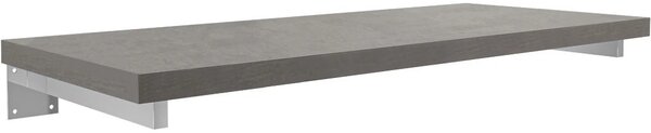 Deska pod umyvadlo Navira Pro + 2 skryté konzole - betonově šedá - 60x46x3,6 cm
