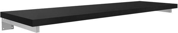 Deska pod umyvadlo Navira Pro + 2 skryté konzole - černá matná - 100x46x3,6 cm