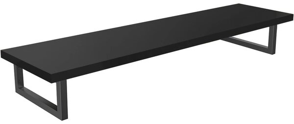 Deska pod umyvadlo Navira Pro + 2+1 podpěrná konzole - černá matná - 160x46x3,6 cm - 6061196