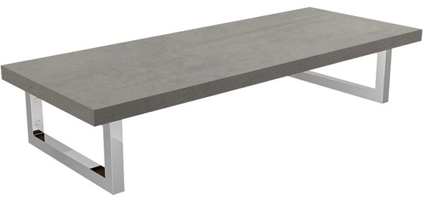 Deska pod umyvadlo Navira Pro + podpěrná konzole - betonově šedá - 70x46x3,6 cm - 6061169