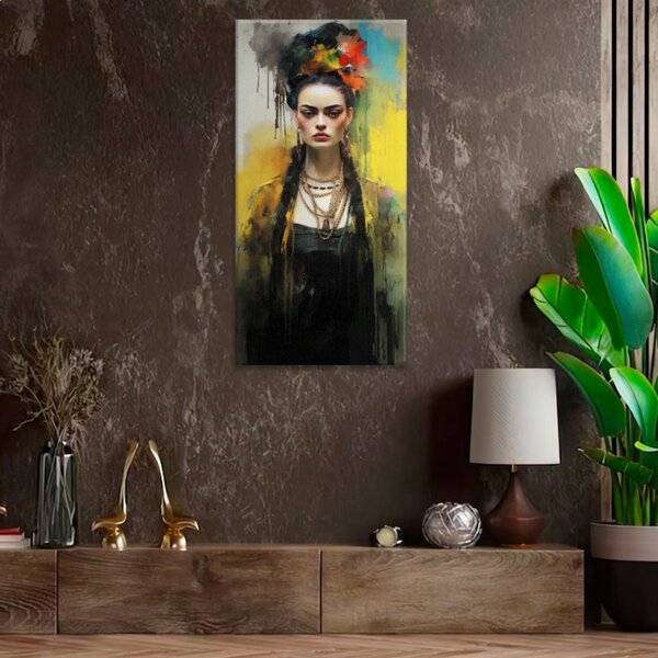 Obraz na plátně - Tajemná Frida Kahlo - 30x60 cm