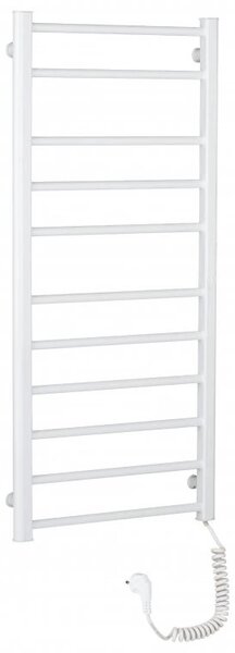 Elektrický sušák ručníků Domenico - 187 W - bílá lesklá - 1160x550 mm