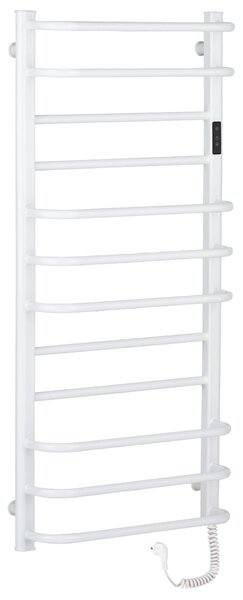 Elektrický sušák ručníků Ricardo, s displejem - 229 W - bílá lesklá - 1160x550 mm
