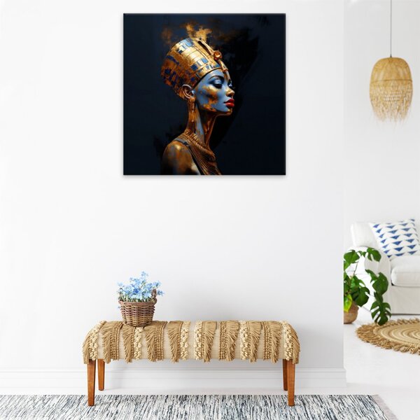 Obraz na plátně - Královna Nefertiti - 40x40 cm