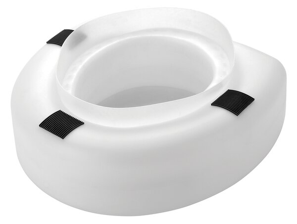 MSV zvýšené sedátko na záchod SAFE, bílé, LDPE