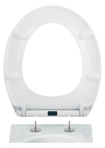 MSV WC prkénko EASY CLEAN, bílé, duroplast