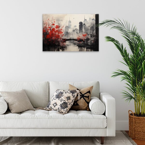 Obraz na plátně - New York v podzimním ránu - 60x40 cm