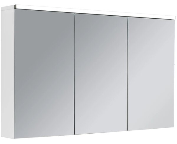 Koupelnová zrcadlová skříňka s LED osvětlením Avia - bílá matná - 115x70x16,5 cm
